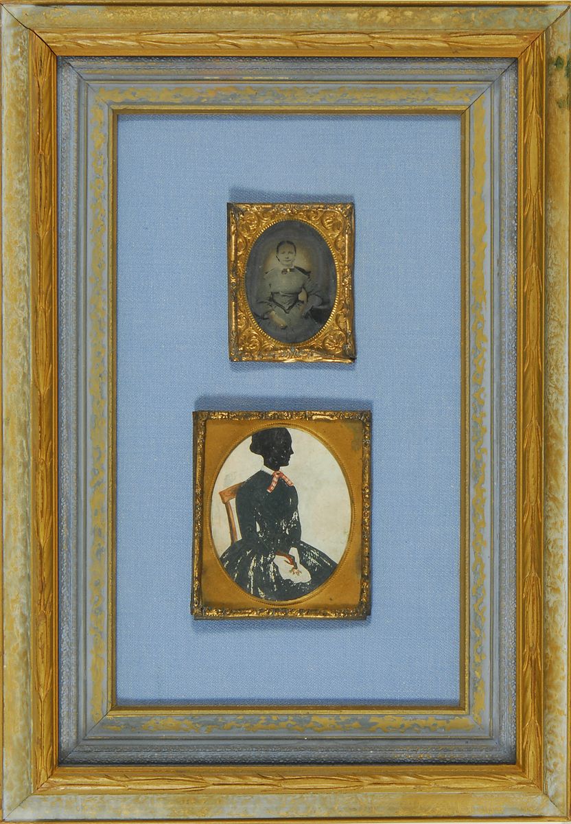 TWO FRAMED ITEMS19th CenturyTwo
