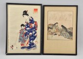 Two Framed Japanese Prints, Fr