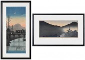 TWO FRAMED JAPANESE WOODBLOCK