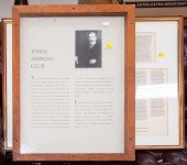 TWO FRAMED JHU HISTORICAL POST