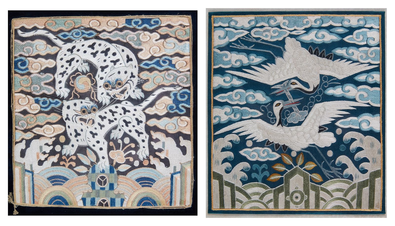 TWO FRAMED JOSEON STYLE KOREAN RANK