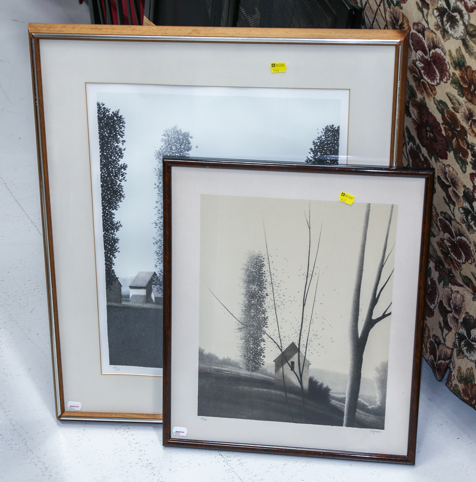 TWO FRAMED KIPNISS LITHOGRAPHS