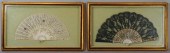 TWO FRAMED LADIES FANSTWO FRAM