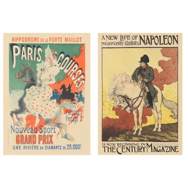 TWO FRAMED LES MAîTRES DE L'AFFICHE