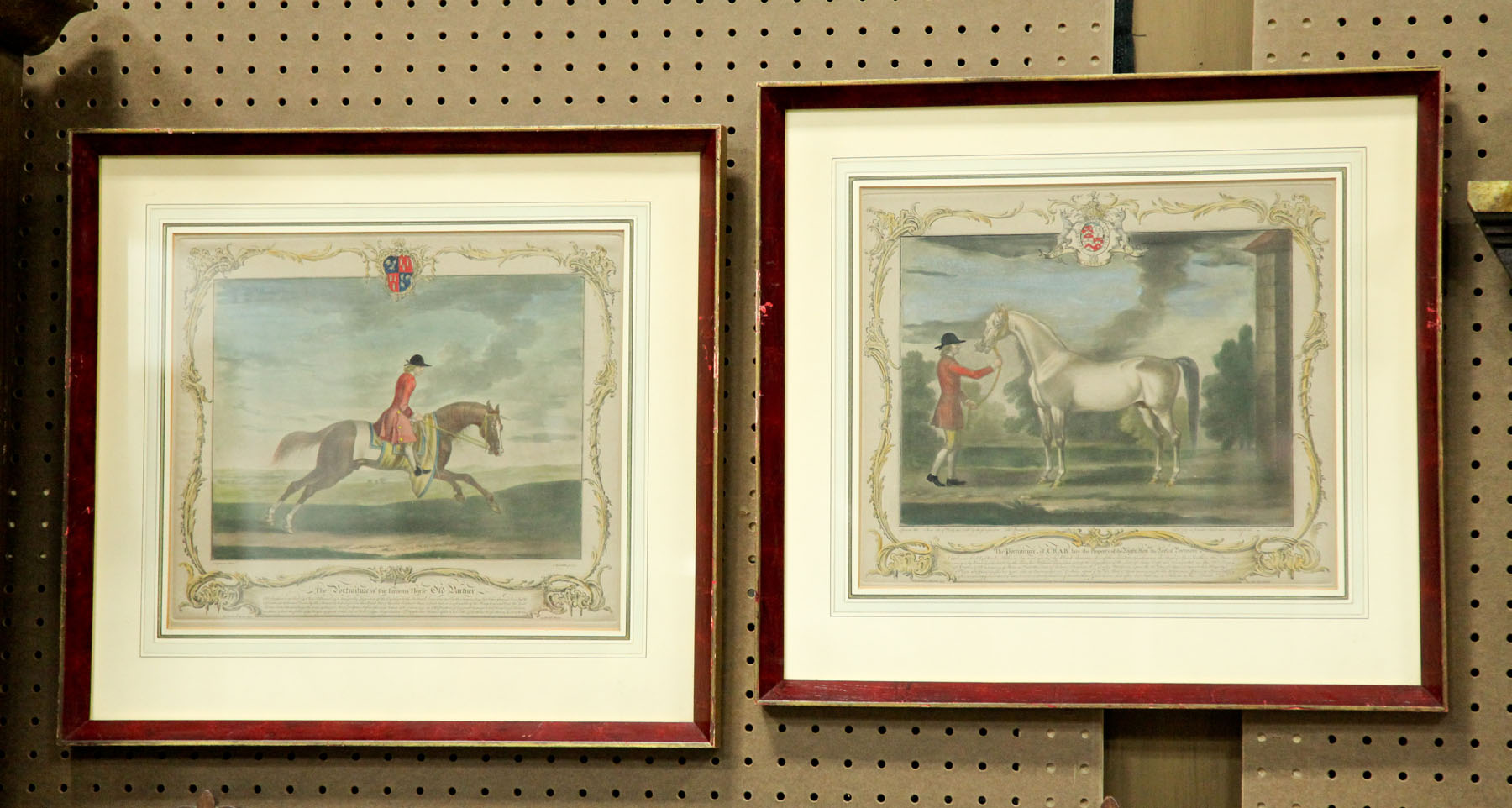 TWO FRAMED LITHOGRAPHS. 