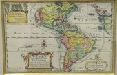 TWO FRAMED MAPS, AFTER NICOLAS