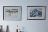 TWO FRAMED MARC MOON LANDSCAPE