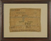 TWO FRAMED NEEDLEWORK SAMPLERS