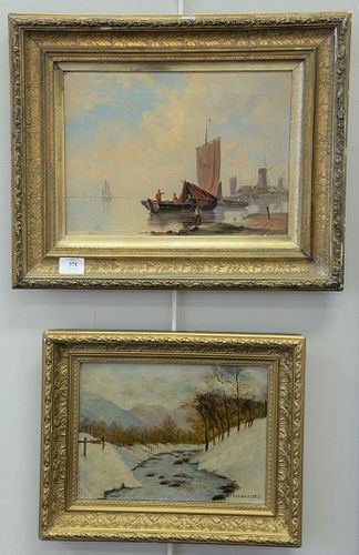 TWO FRAMED OIL ON CANVAS TO INCLUDE