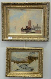 TWO FRAMED OIL ON CANVAS TO IN