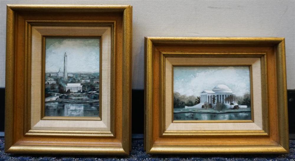 TWO FRAMED OILS, WASHINGTON