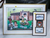TWO FRAMED ORIOLES ITEMS Compr