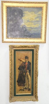 TWO FRAMED PAINTINGS TO INCLUD