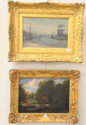 TWO FRAMED PAINTINGS TO INCLUD