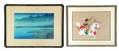 TWO FRAMED PICTURES.  Japan  2