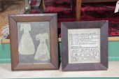 TWO FRAMED PIECES: A SAMPLER A