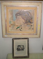 TWO FRAMED PIECES, LAZZARO DON