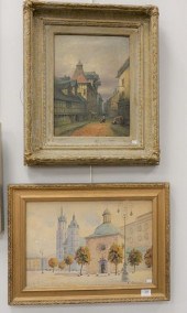 TWO FRAMED PIECES TO INCLUDE W