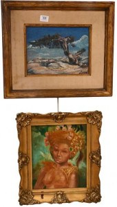 TWO FRAMED PIECES, WILLIAM PER
