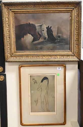 TWO FRAMED PIECESTwo Framed