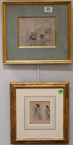TWO FRAMED PIECESTwo Framed