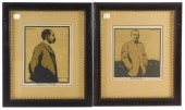 TWO FRAMED PORTRAITS BY SIR WI