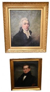 TWO FRAMED PORTRAITS OF MENTwo