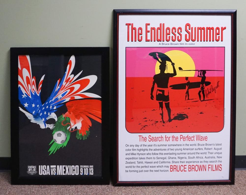 TWO FRAMED POSTERS FOR THE