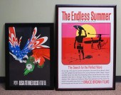 TWO FRAMED POSTERS FOR THE END