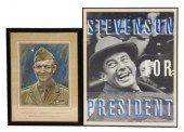 TWO FRAMED PRESIDENTIAL ARTWOR