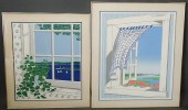 Two framed prints by Eric Holc