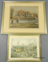 Two framed prints- ?Fly Fishin