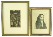 TWO FRAMED PRINTS: RAPHAEL SOY