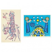 TWO FRAMED PRINTS To include a
