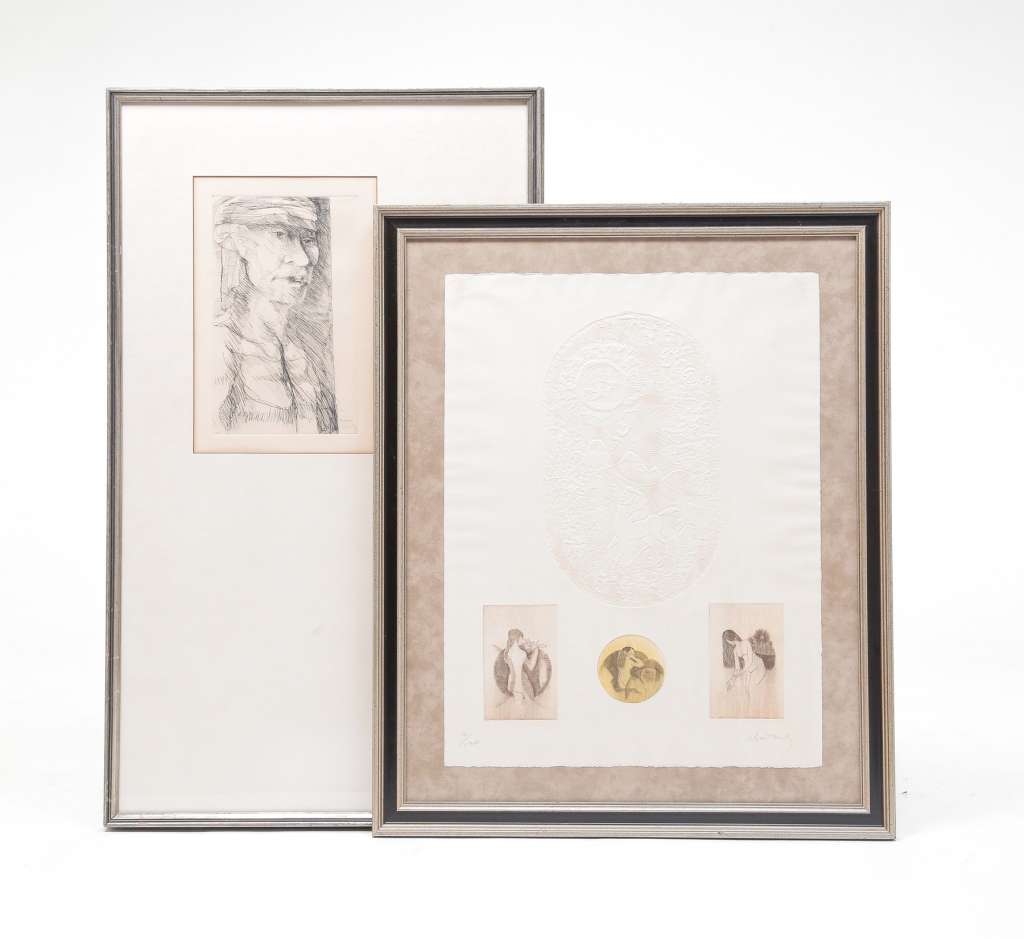 TWO FRAMED PRINTS. Twentieth