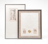 TWO FRAMED PRINTS. Twentieth c