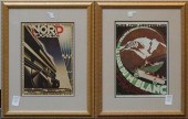 TWO FRAMED REPRODUCTION FRENCH
