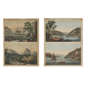 TWO FRAMED SETS OF ANTIQUE GER