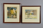 TWO FRAMED SIGNED GRIFFITH LIT