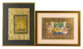 TWO FRAMED SOUTH ASIAN ARTWORK