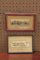 TWO FRAMED STEVENGRAPHS. ''The