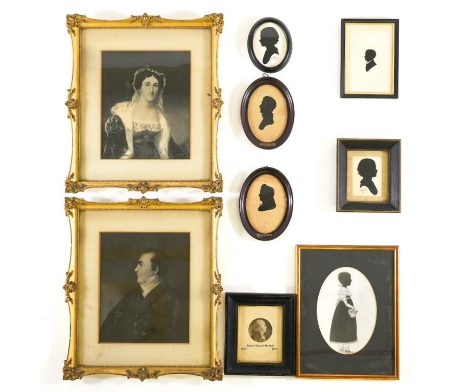 Two framed Thomas Sully prints,