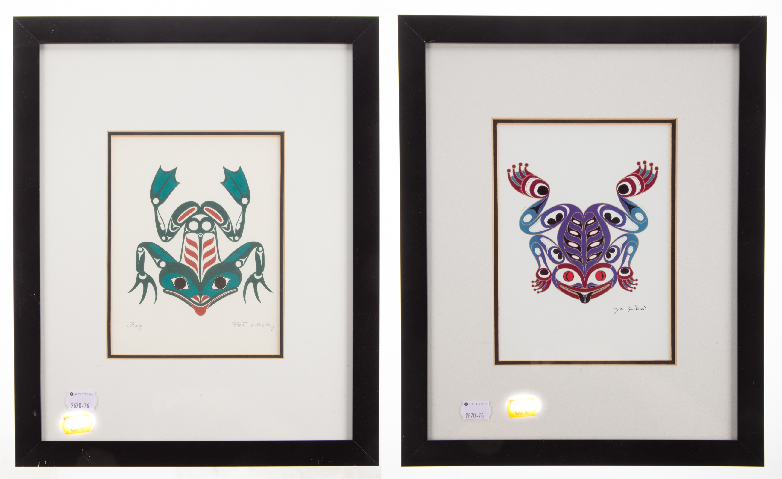 TWO FRAMED TLINGET INFLUENCED