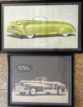 TWO FRAMED UNDER GLASS DEALER