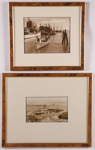 TWO FRAMED VINTAGE SEPIA