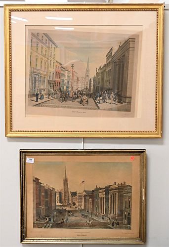 TWO FRAMED WALL STREET PIECES, TO