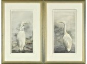 Two framed watercolor painting