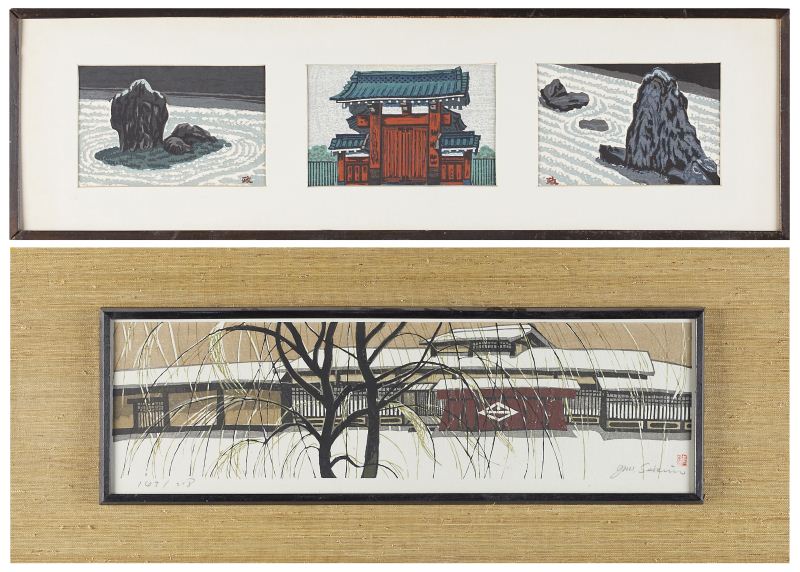 Two Frames of Japanese Woodblock