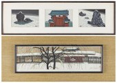 Two Frames of Japanese Woodblo