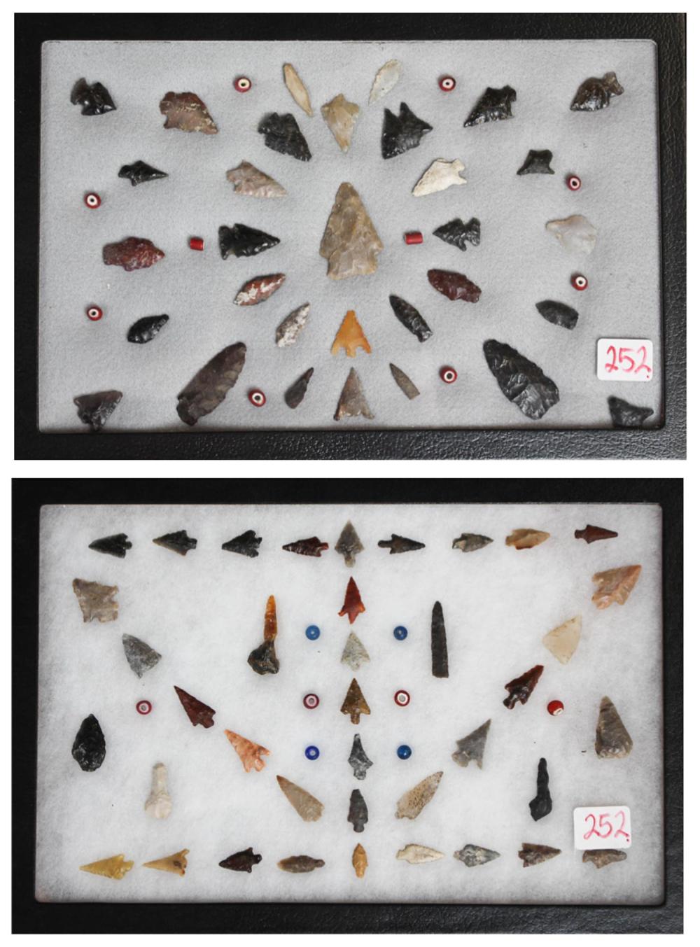 TWO FRAMES OF NATIVE AMERICAN ARROW